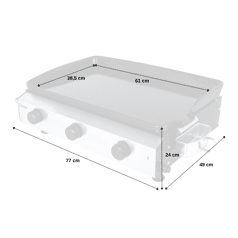 SOMAGIC - Plancha à gaz à...