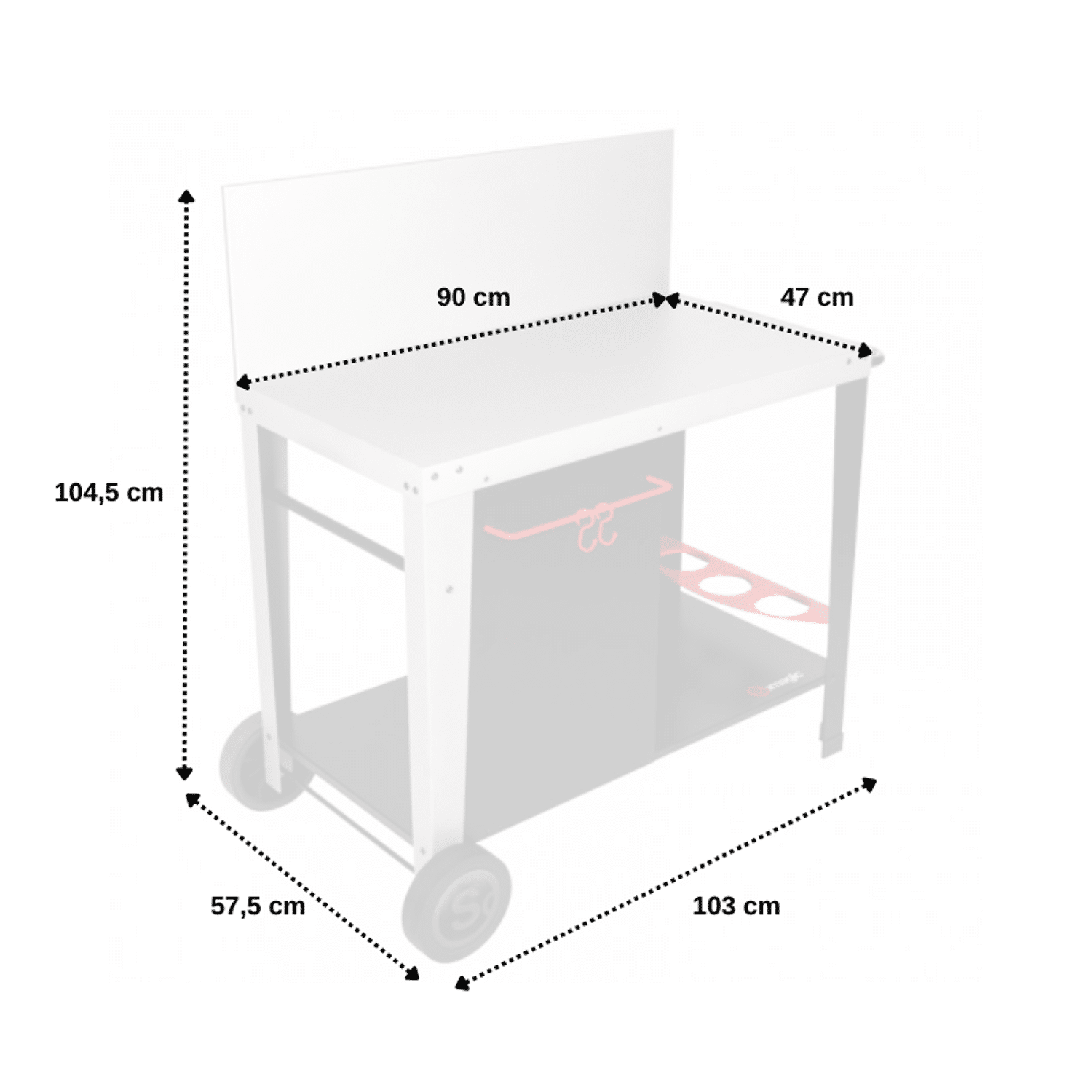 SOMAGIC - Desserte SALVIA pour plancha