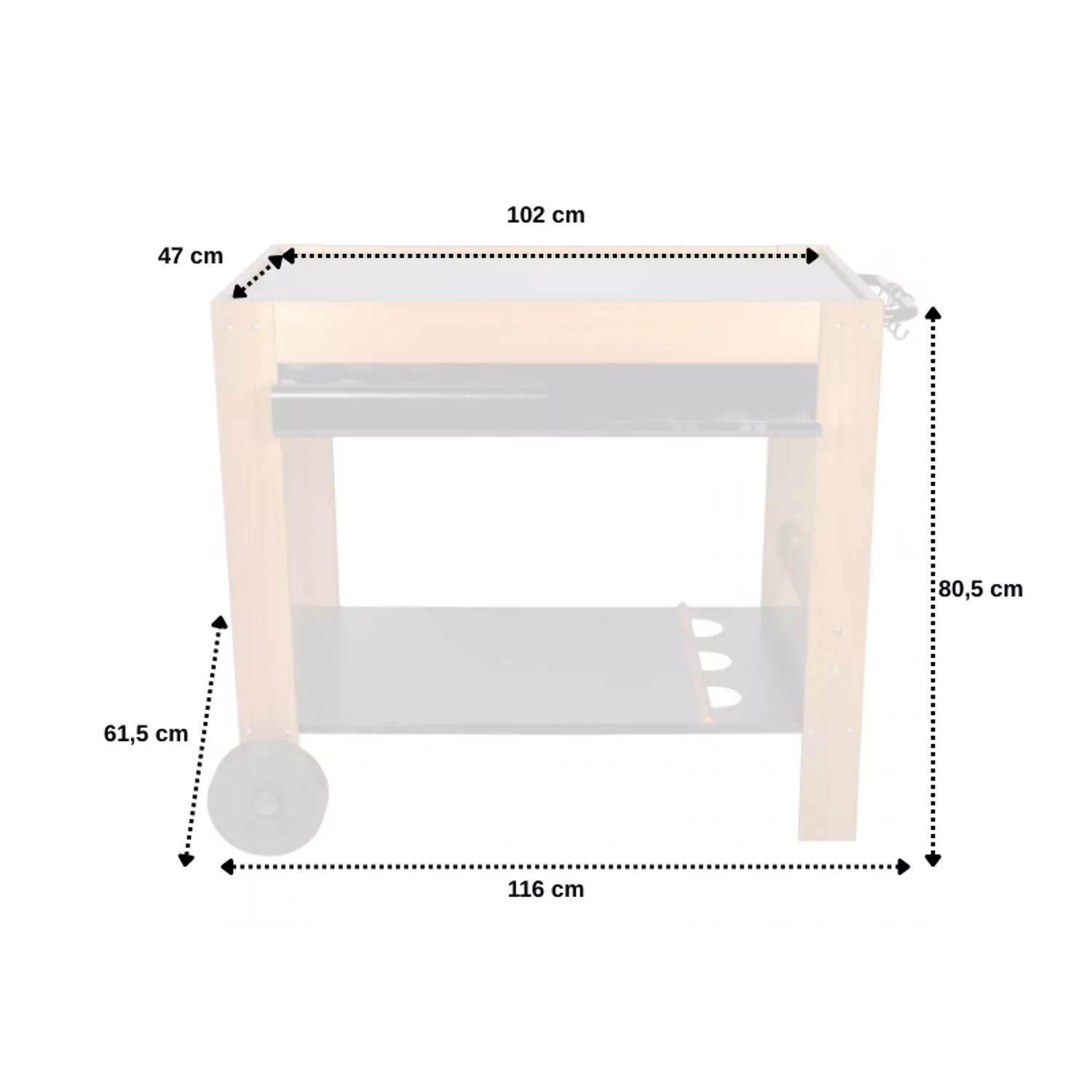 SOMAGIC - Desserte Savannah pour plancha