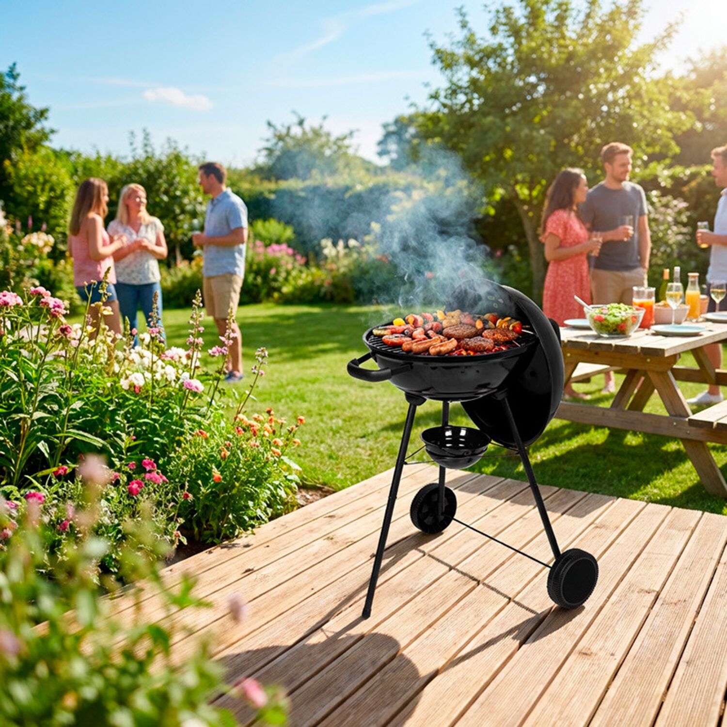 SOMAGIC - Barbecue boule à charbon de bois Kansas