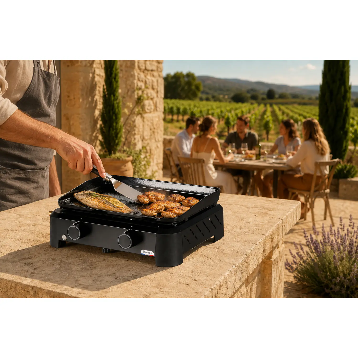 SOMAGIC - Plancha au gaz HENDAYE 200