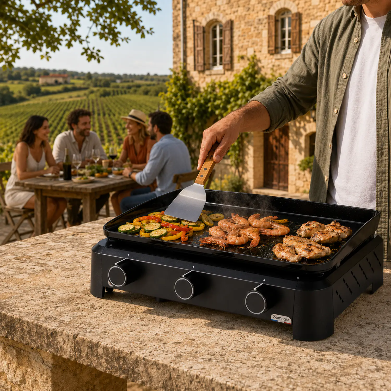 SOMAGIC - Plancha au gaz HENDAYE 300