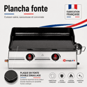 SOMAGIC - Grelhador a gás SO PREMIUM 2 queimadores 7kW