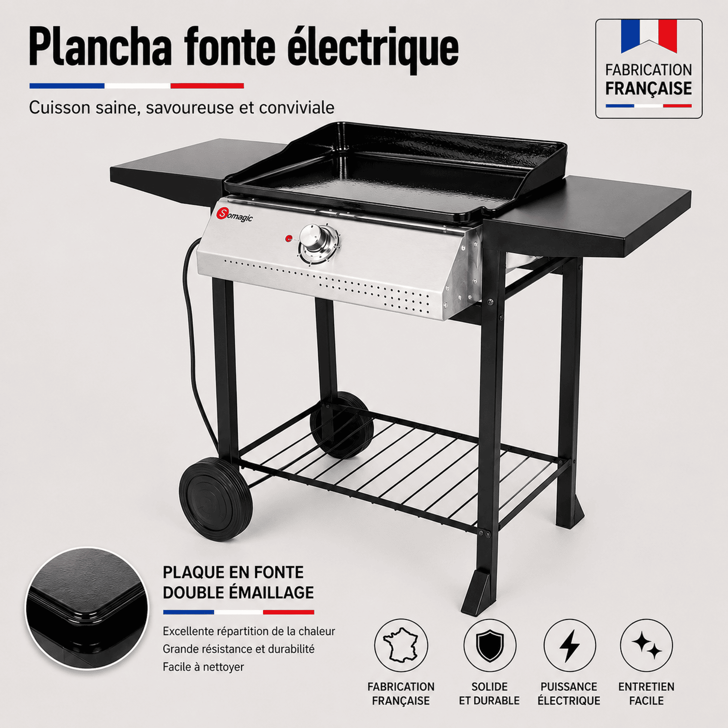 SOMAGIC - Plancha électrique CAPBRETON