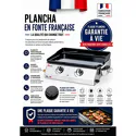 SOMAGIC - Plancha de asar a gas VERA 200 2 quemadores 5,3kW