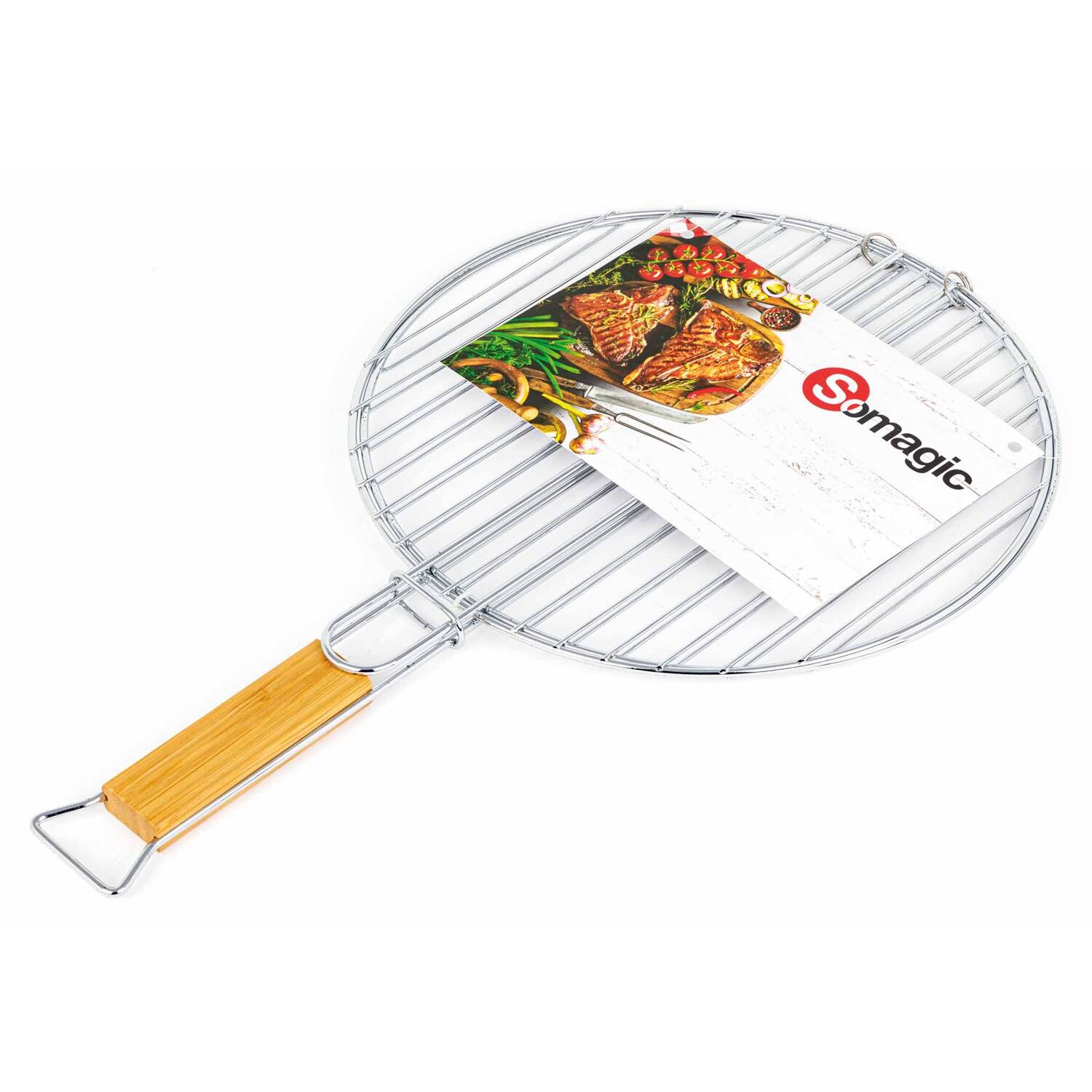 Grille rectangulaire en acier chromé Somagic - Diamètre 30 cm