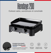 Plancha à gaz à poser