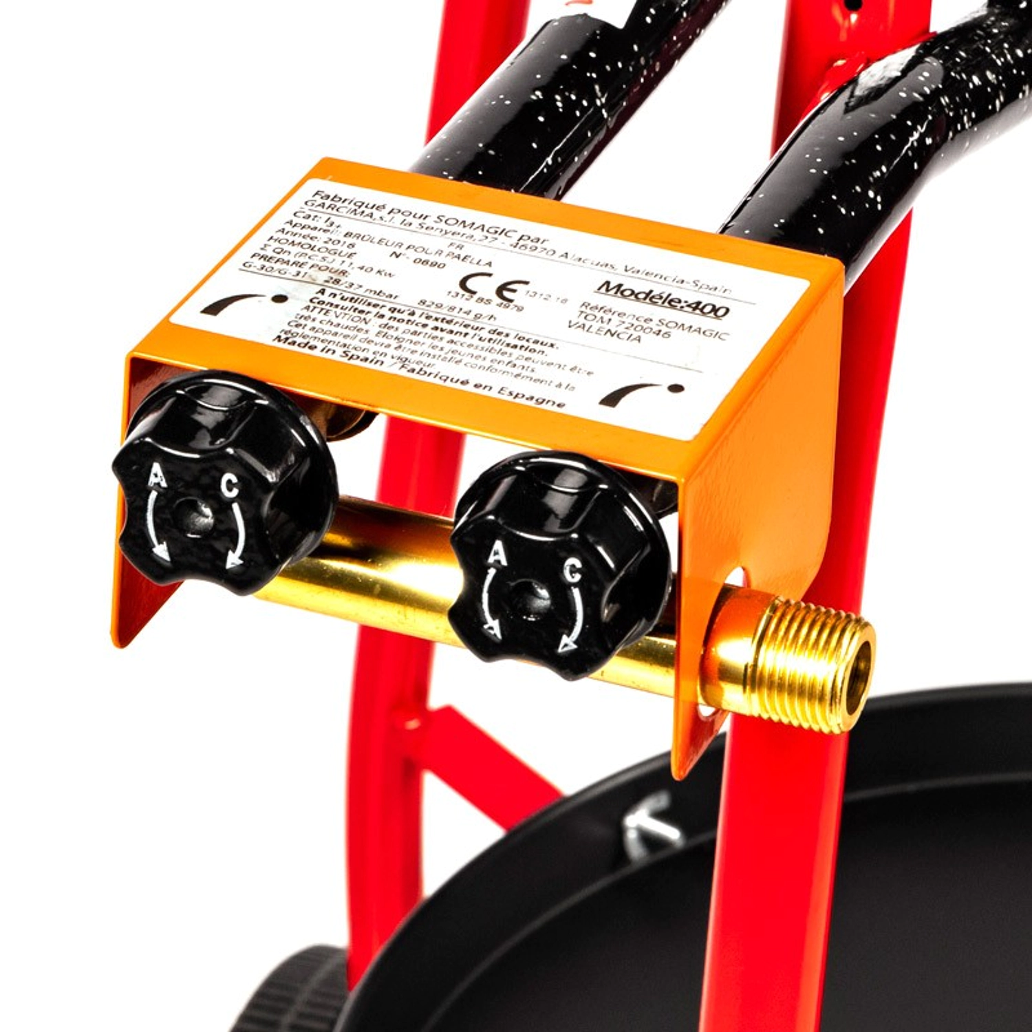 SOMAGIC - VALENCIA paellera a gas sobre carro - 11,4kW